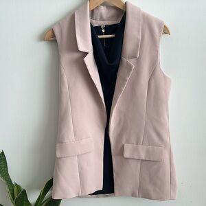 Evereve Peach Blazer Vest